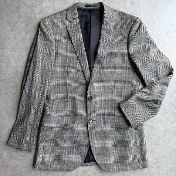 J Crew Ludlow Prince of Wales Abraham Moon wool blend, 38R suit + trousers - Picture 8 of 16